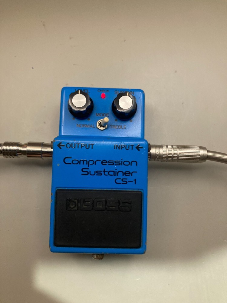 BOSS CS-1 Compression Sustainer Made in Japan Silver Screw Compressor Tested