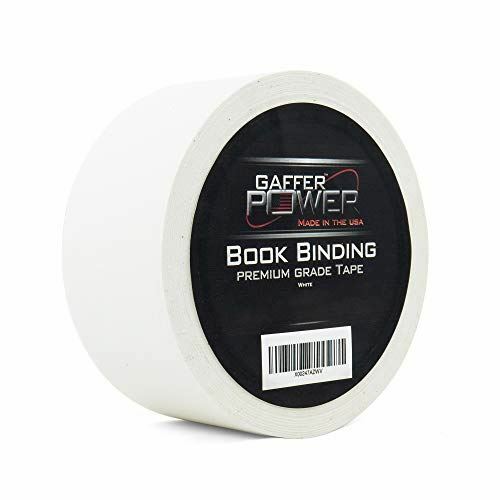 Bookbinding Tape by Gaffer Power, White Cloth Book Repair Tape - 2" X 15 Yds