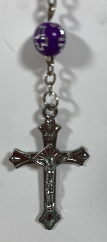 Purple Rosary Plastic Materials