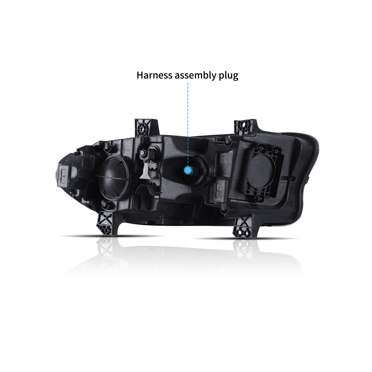 For 15-23 Dodge Charger Halogen Dual Beam Projector Headlights w/ LED DRL LH +RH