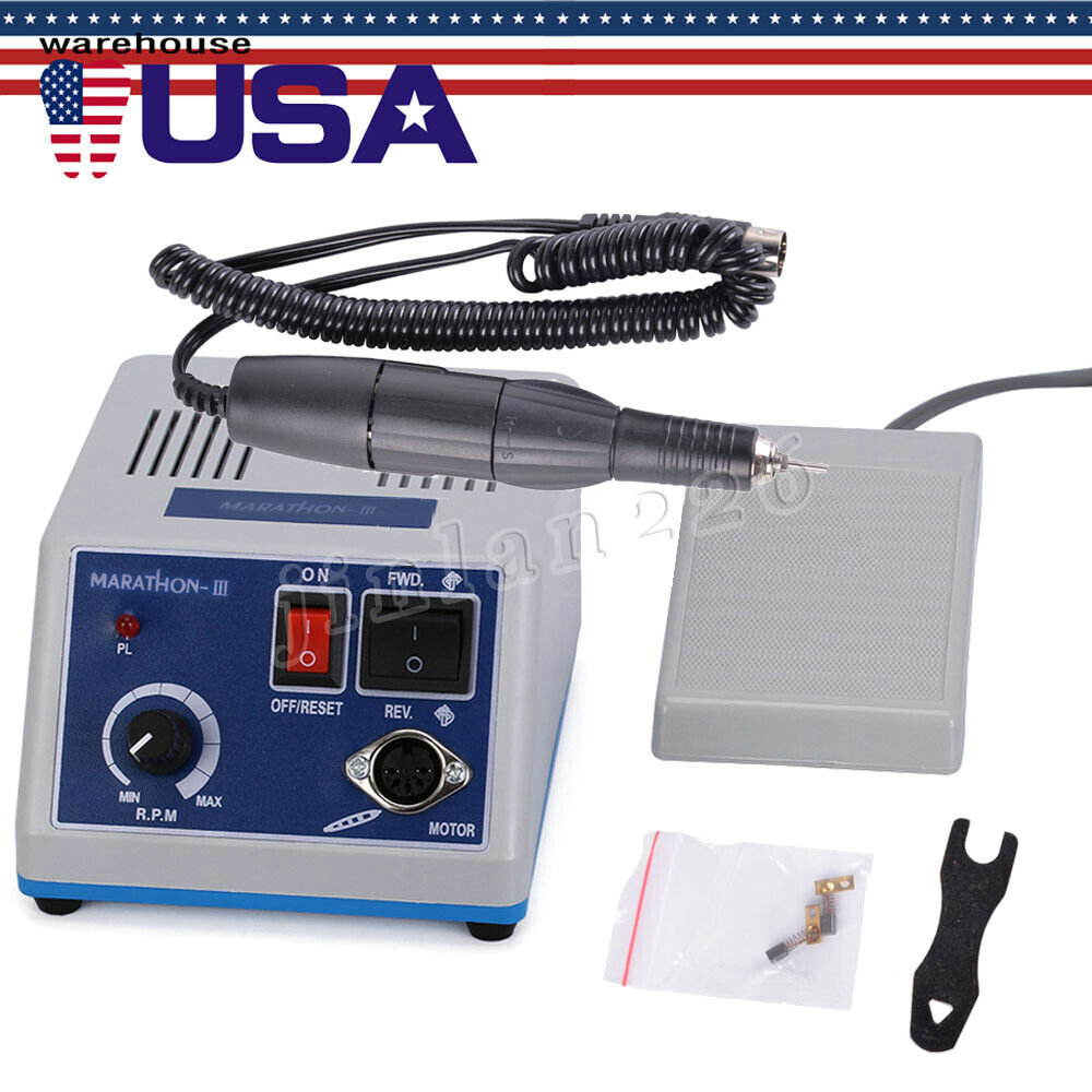 Dental Lab Marathon Electric Micromotor Polishing Unit + 35K rpm Motor Handpiece
