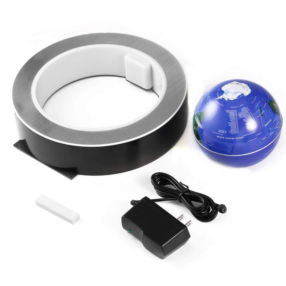 Magnetic Levitation Floating World Map with Constellations LED Light Globe 2...