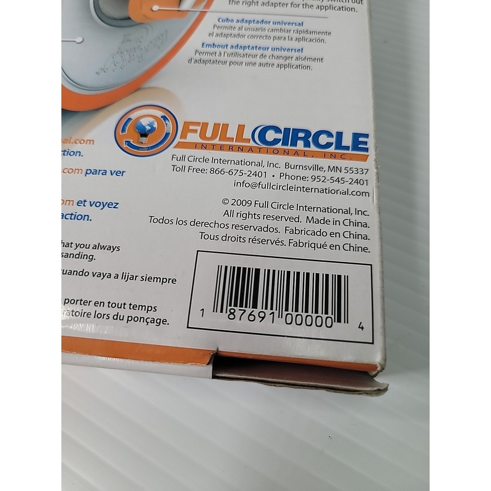 Radius360 Full Circle Drywall Sanding Tool 9" Round Head Hook & Loop Backer NEW