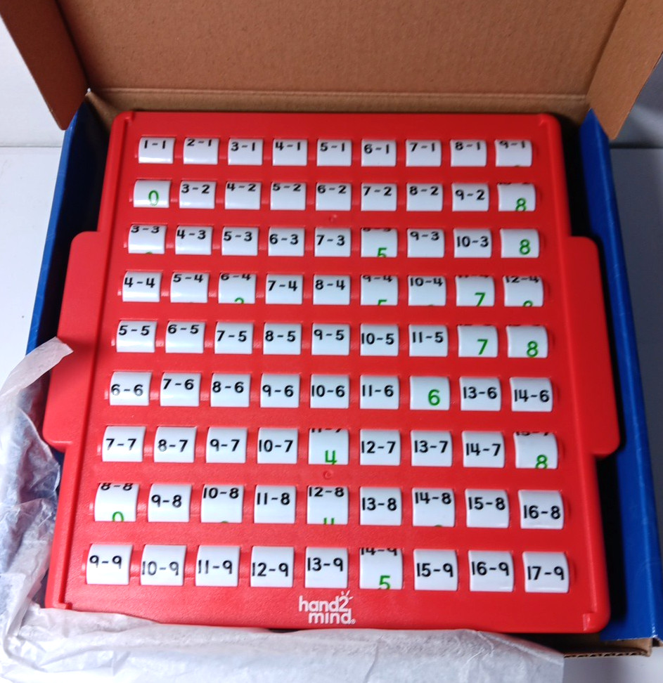 Hand2Mind Subtraction Practice Board Math Facts Games Number Games Math Ma...