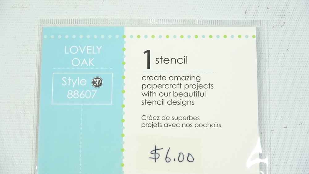 2016 Memory Box Designer Stencil Lovely Oak 88607