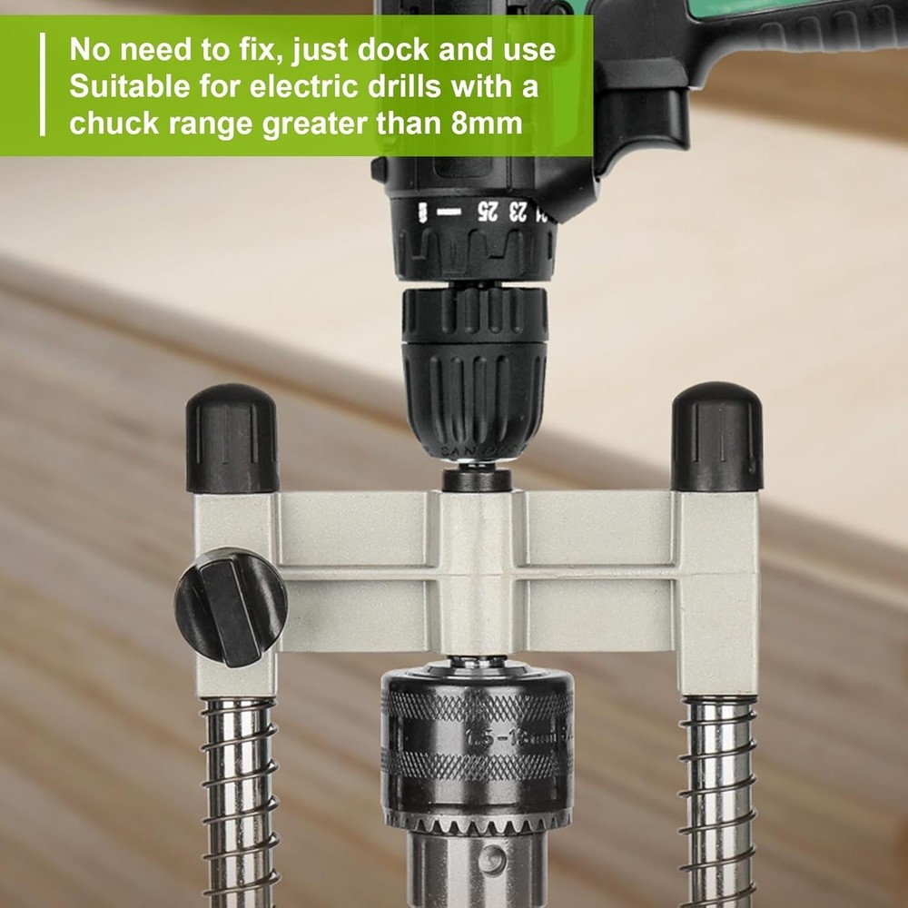Aluminum Portable Drill Press Stand with Adjustable Multi-Angle Drill Guide