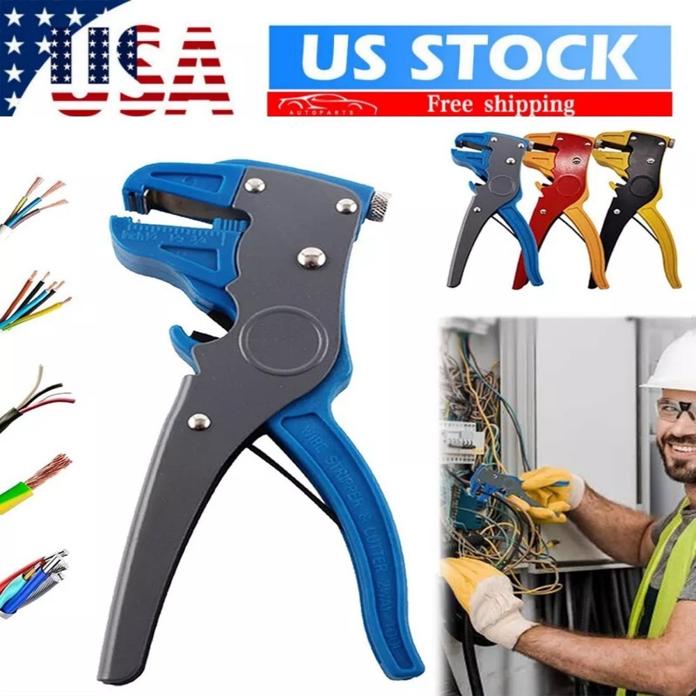 Automatic Wire Stripper Cutter Adjustable Electrical Cable Wire Stripping Tool-