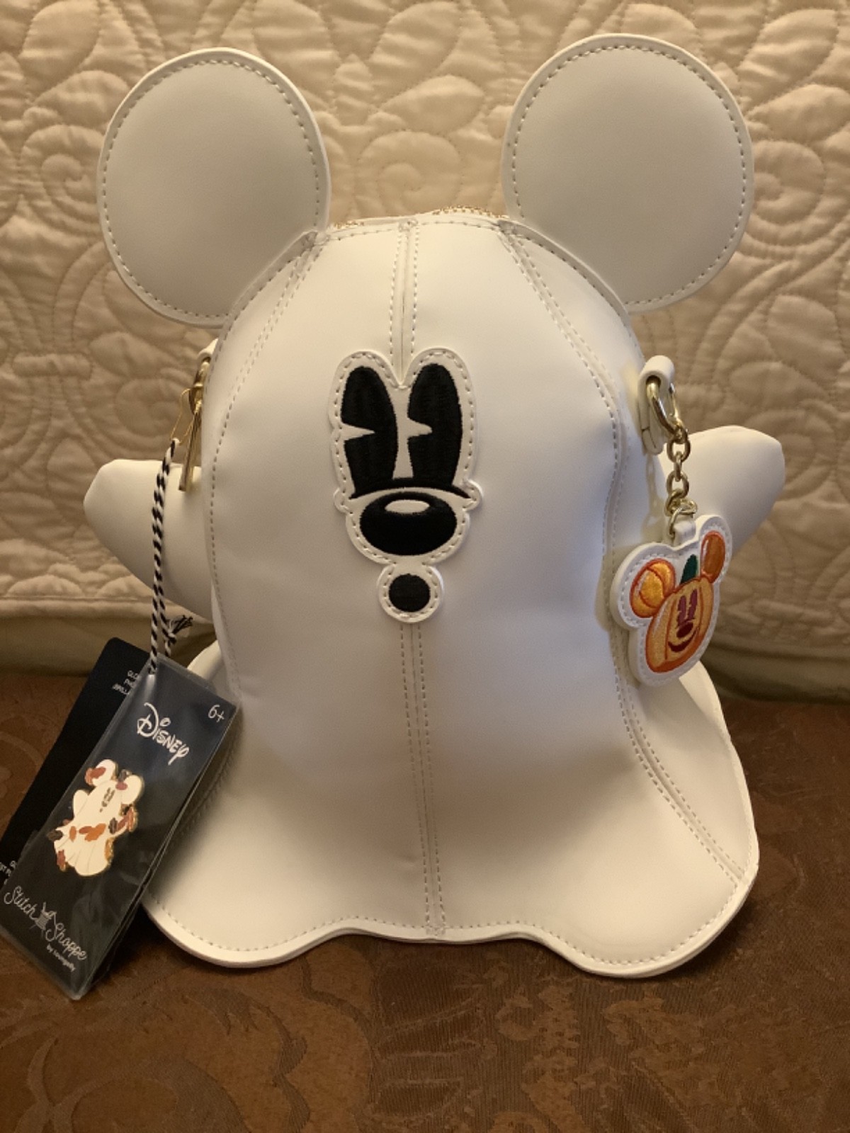 Loungefly Stitch Shoppe Mickey Ghost Glow in the Dark crossbody new w tags