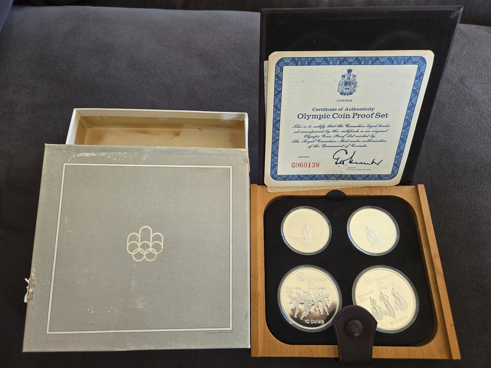 1973–1976 Canada Montreal Olympics Proof Silver Set