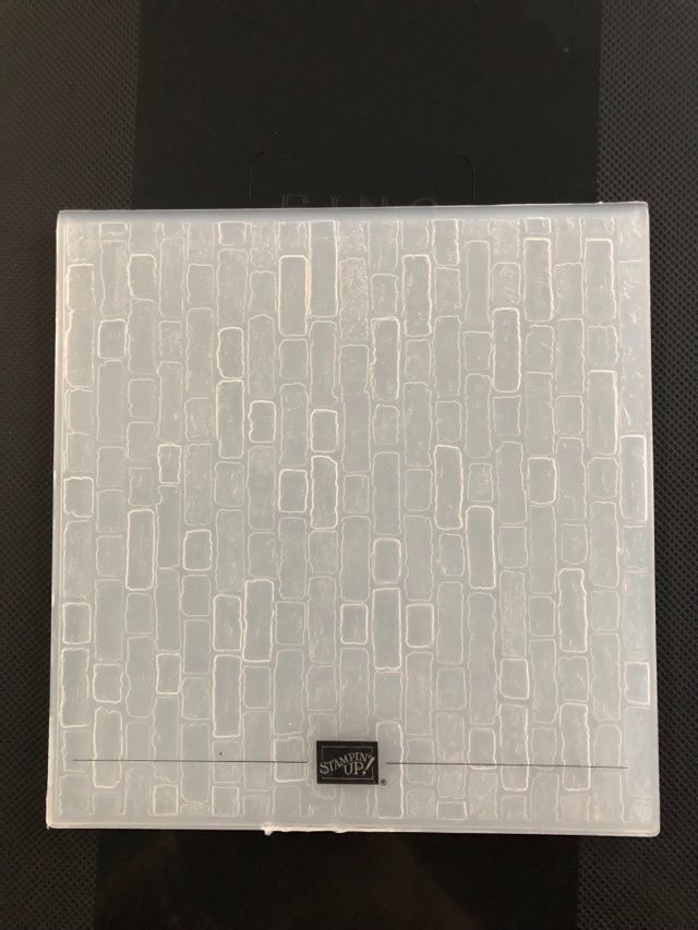 Stampin! Up! BRICK & MORTAR - 3D EMBOSSING FOLDER