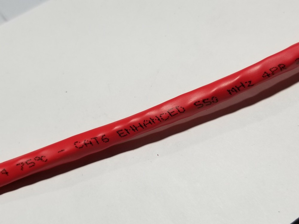 Structured Cable Products/SCP CAT6-RD 23/4P Cat6E 550MHz Network Riser Red/100ft