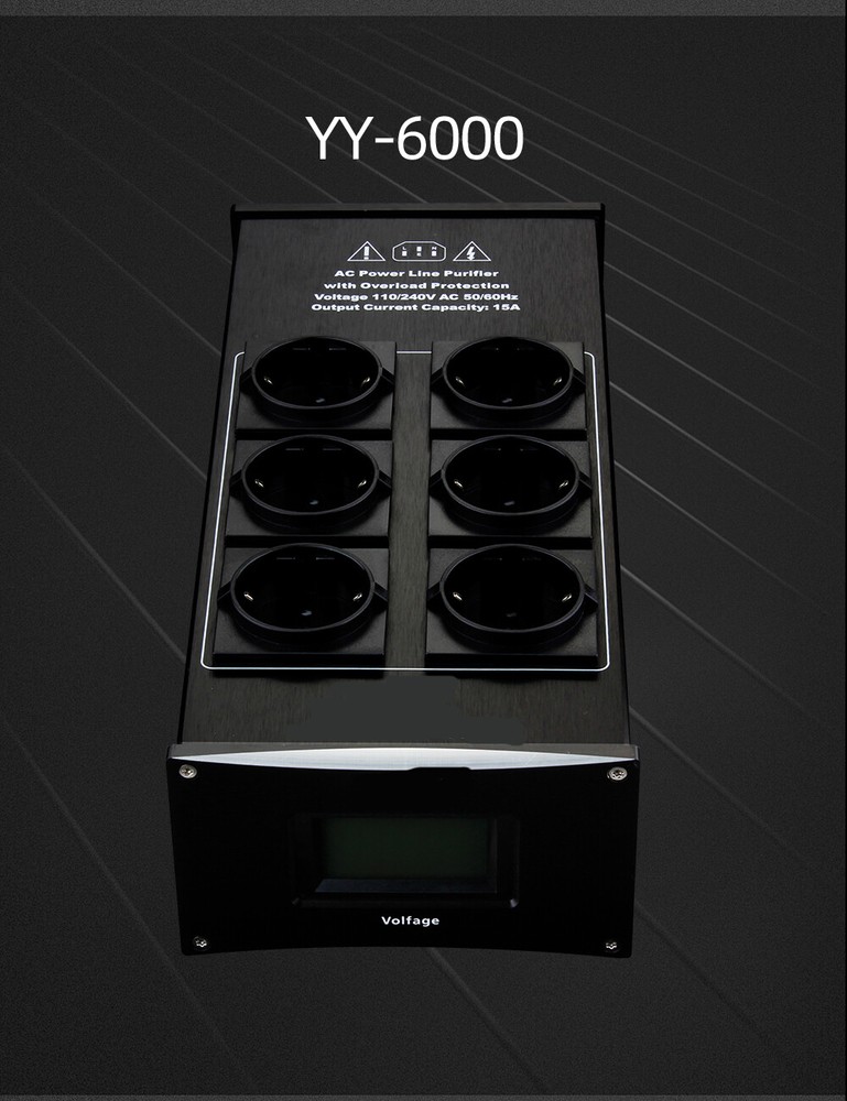 HiFi Power Filter Eu Plug Power Noise Filter Amplifier Power Conditioner Outlets