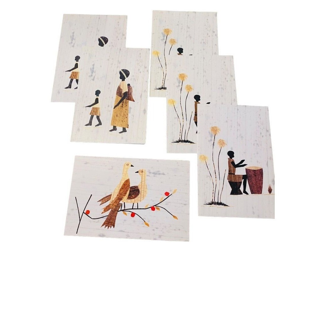 12 New Blank Inside Notecard and Envelope 6" x4" 2 Different Patterns
