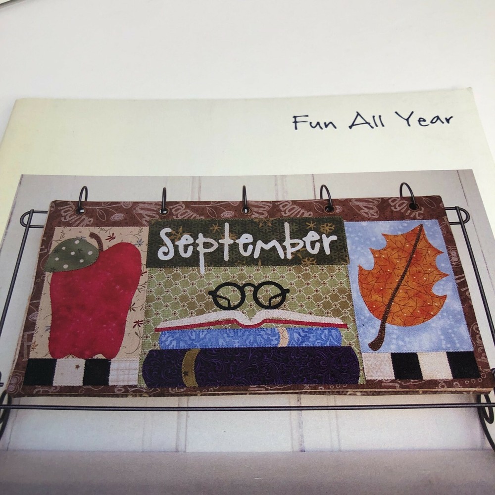 SAM SARAH DESIGN "FUN ALL YEAR" APPLIQUE QUILT Pattern Book 1011 USED