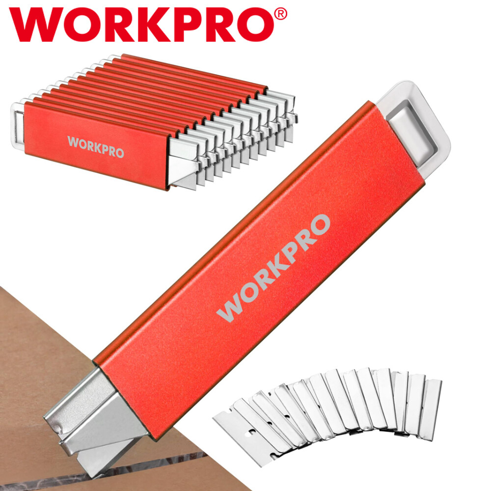 WORKPRO 12Pack Box Cutter Retractable Utility Knife Razor Knife Blade Box Opener