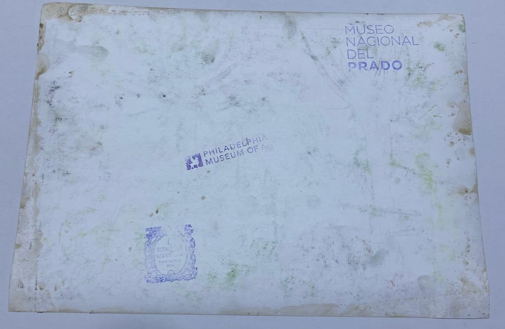 JOHN SINGER SARGENT Drawing on paper (Handmade) signed and stamped mixed media.