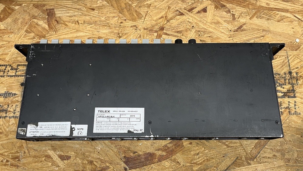 UNTESTED TELEX RTS KP12L BLACK 12 Position Lever Key Panel Intercom