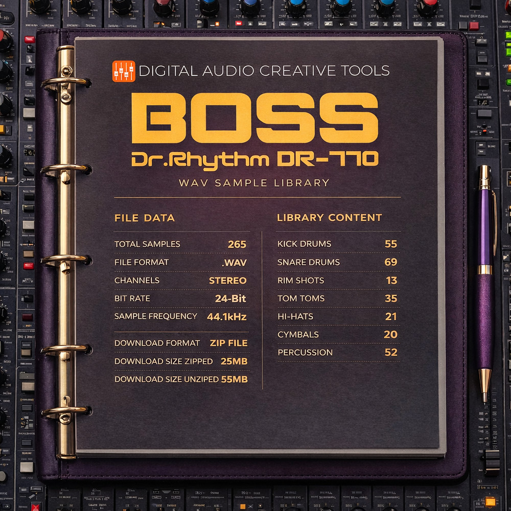 Boss DR-770 Drum Machine Sample Library