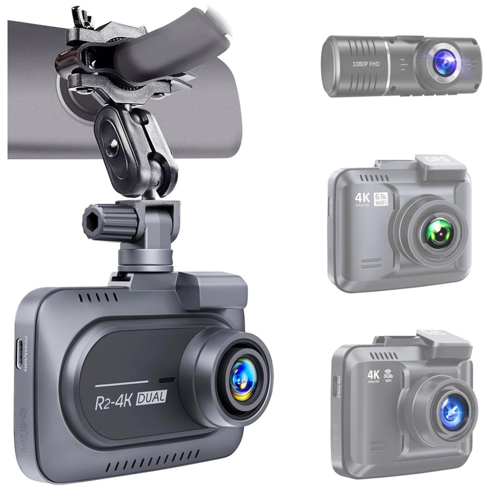 Dash Cam Holder with 360-Degree View - Compatibility with Most Dash Cams