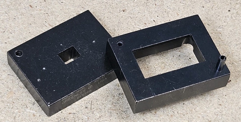Greenlee rectangular punch .866" x 1.654" - rectangle - 60045 - 60046 - USA Made