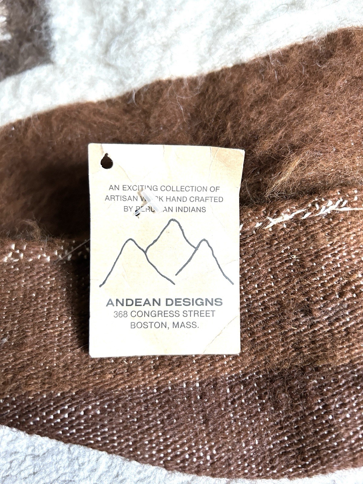 Andean Designs Virgin Alpaca Wall Hanging Tapestry Peruvian Art 67 x 88 NEW