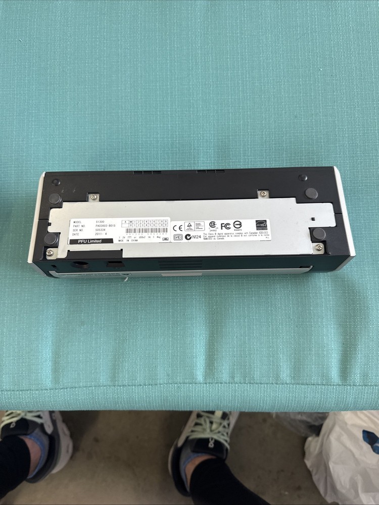 Fujitsu S1300 ScanSnap Document Scanner Silver - No Power Adapter UNIT ONLY!