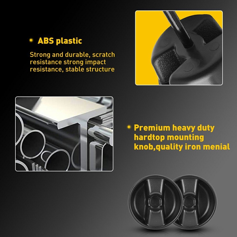 Hard Top Mounting Screw Knobs For Jeep JK Wrangler 07-17 Mount Tab Replacement A