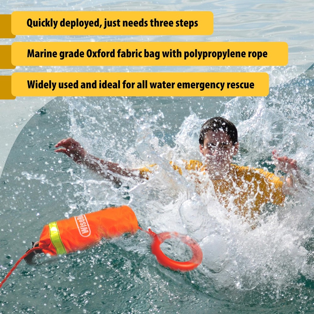 Throw Bag for Water Rescue: Quick Deploy Throwable Flotation Device 50/70/98