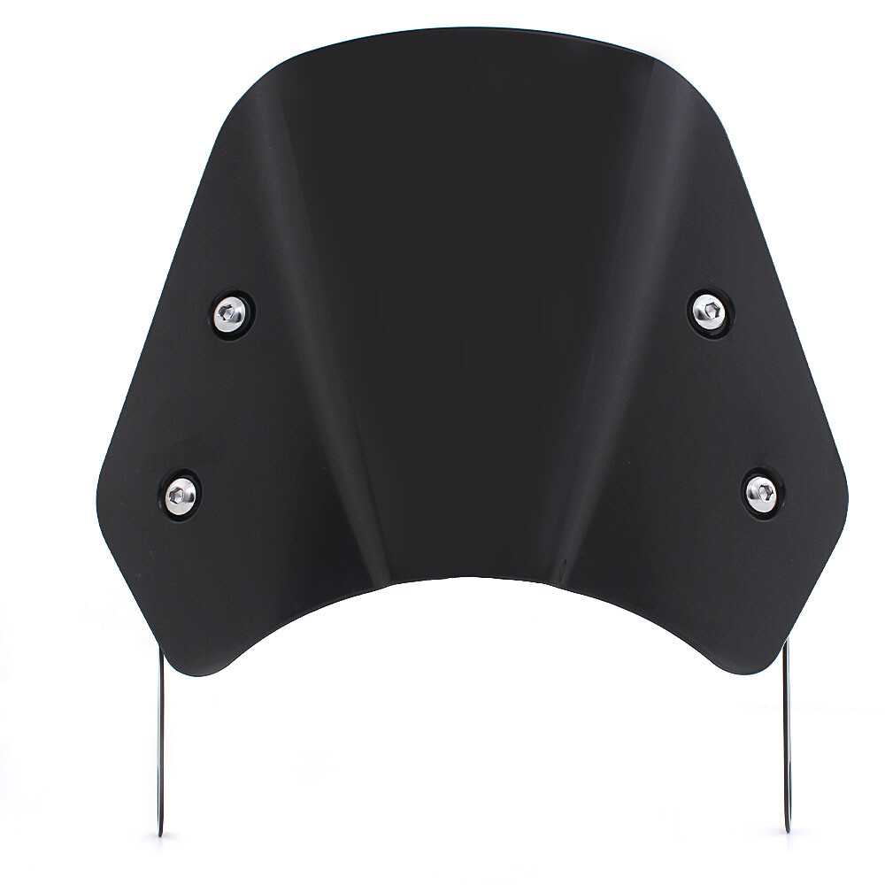 5"-7" Motorcycle Black Universal Headlight Fairing Windshield Windscreen Shield