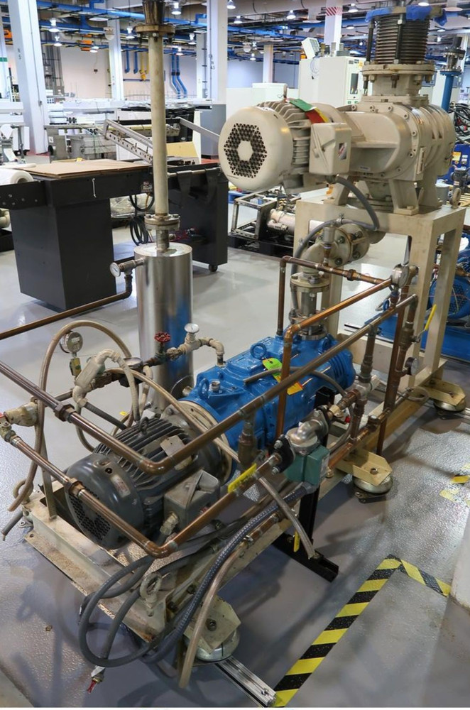 Tuthill 2-Stage Rotary Vane Vacuum Pump System Skid