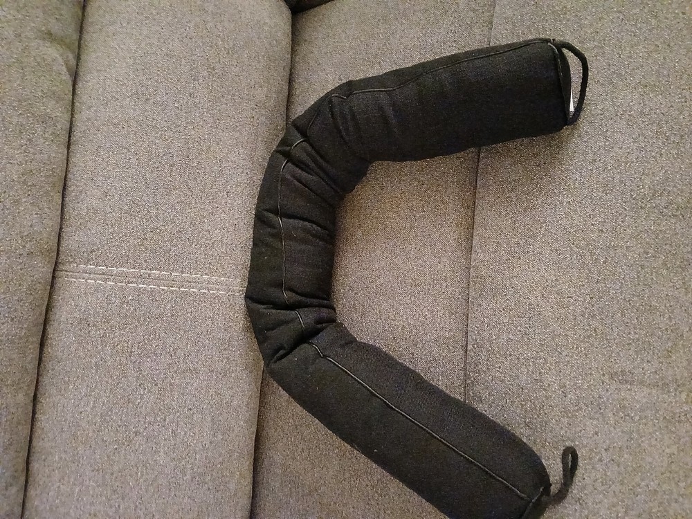 NABOWAN 38" Weighted Under Door Draft Stopper -Triangular 38 Inch, black