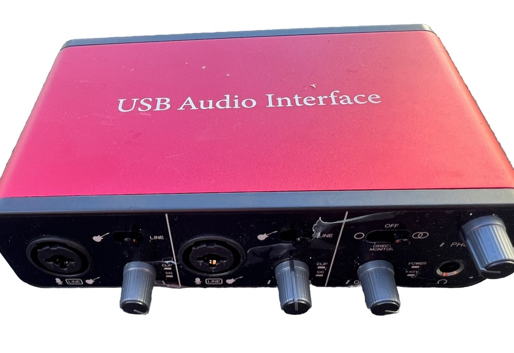 2i2 Audio Interface Audio Interface Microphone Preamps with 48V Phantom Power...