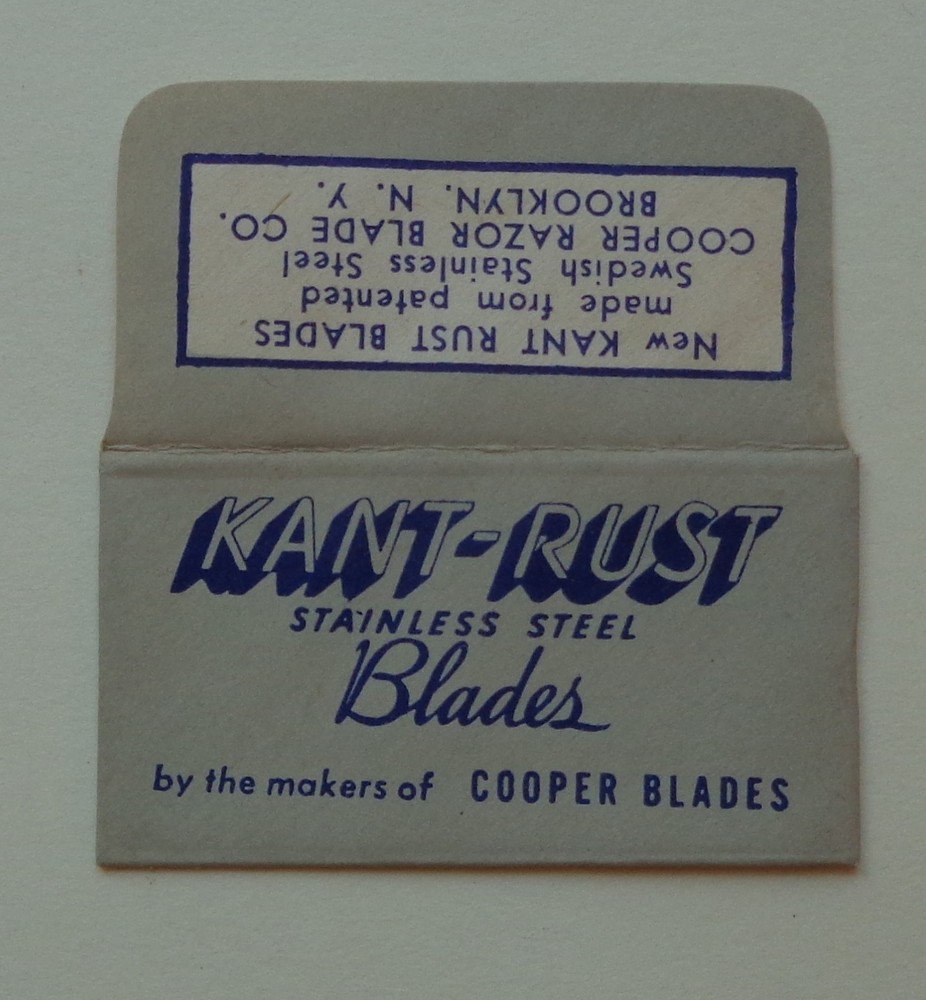Vintage Razor Blade KANT RUST -  One Wrapped Blade