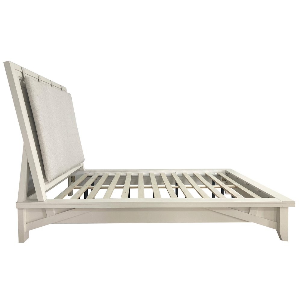 Modern Bedroom King Platform Bed with 2 Nightstands