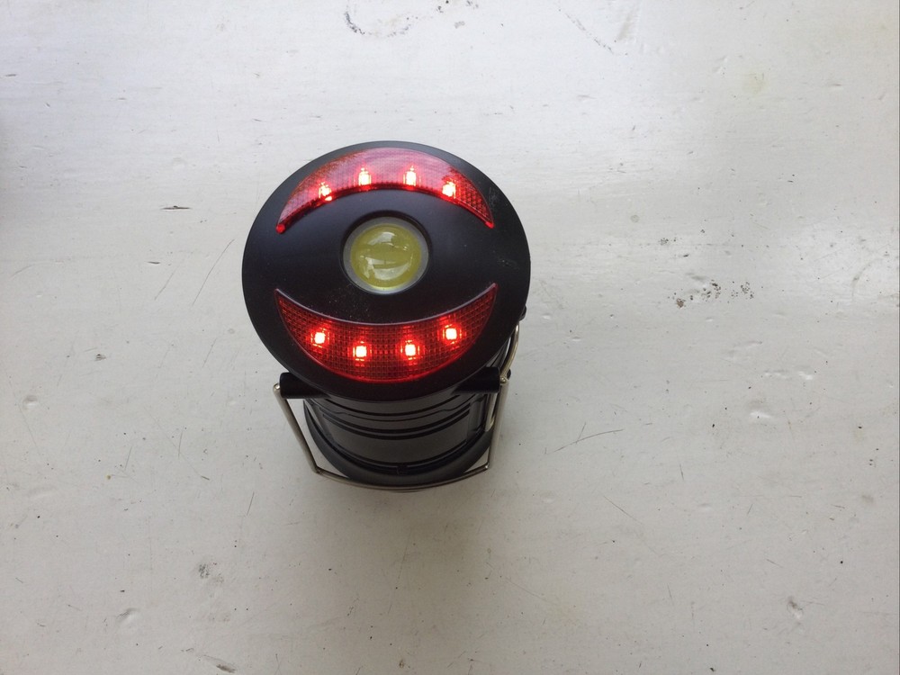 CAMPING LANTERN FLASHLIGHT AND BEACON Two In One With Box