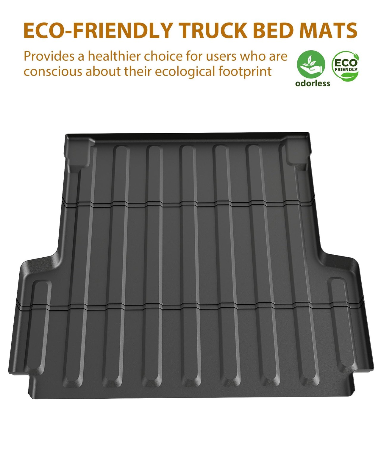 Heavy Duty Rubber Truck Bed Mat with All Weather Protection