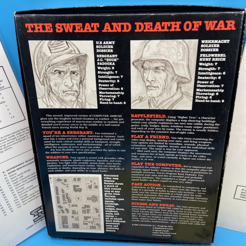 SSI Computer Ambush 2nd Ed Big Box CIB [Platform Name] - Complete