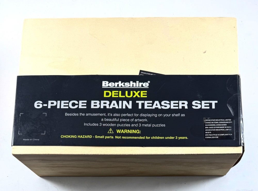 Berkshire Deluxe 6 Piece Brain Teaser Set - NEW