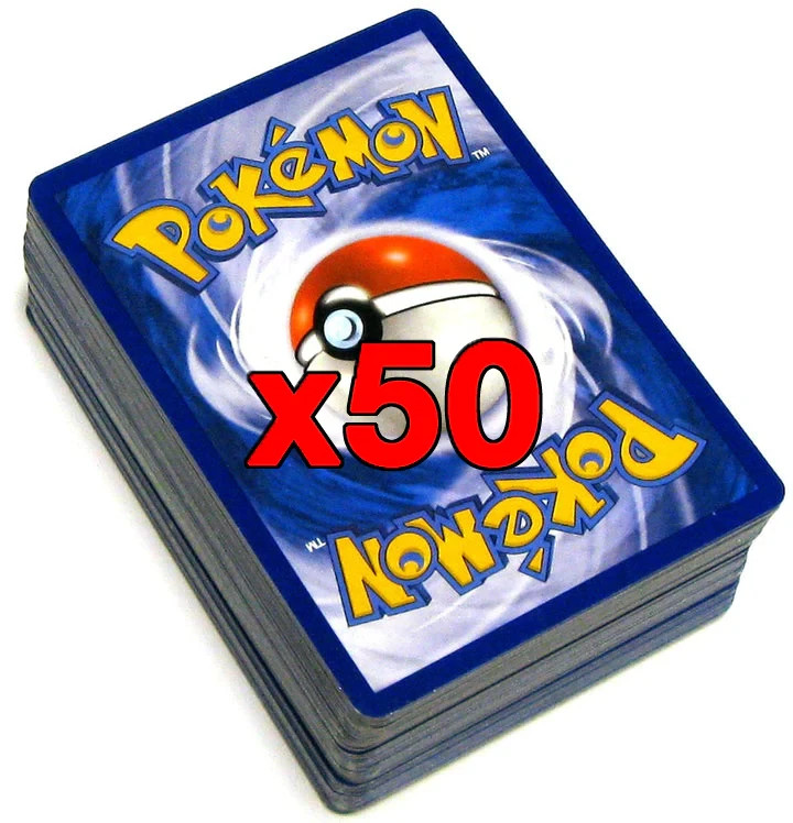 50 pokemon cards lot FREE SHPPING