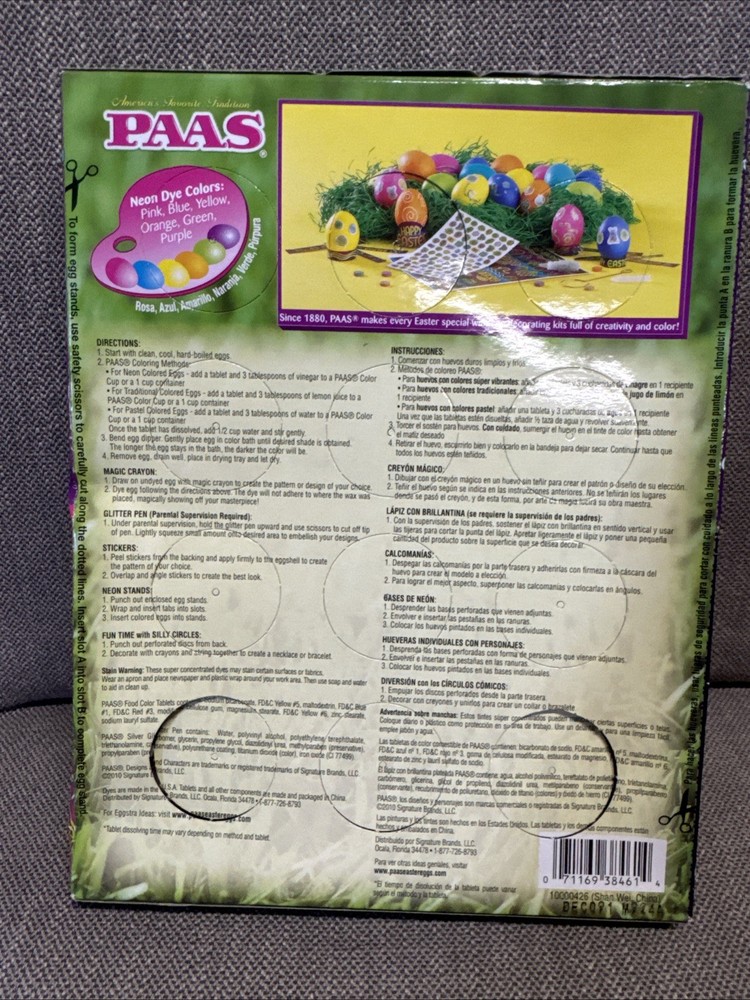 Paas Craft Activity Easter Egg Decorating kit Neon