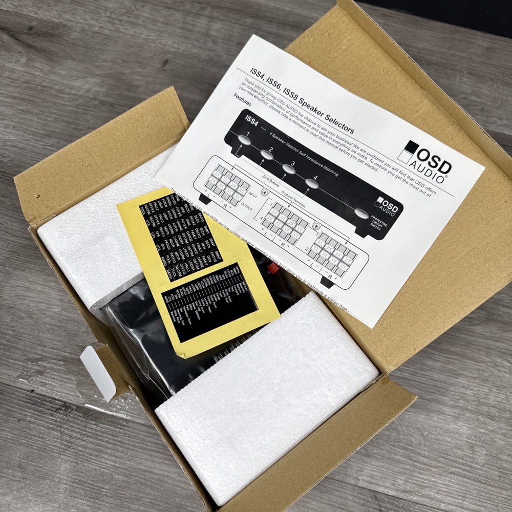OSD ISS4 Speaker Selector 4 Zone