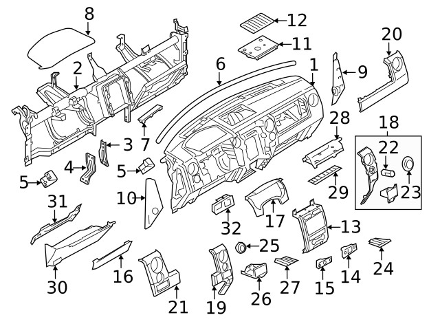 Genuine Ford Insert Mat 9L3Z15045G34BA