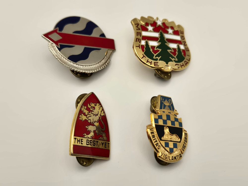 4 Vintage Army Command & Training DUI Pins