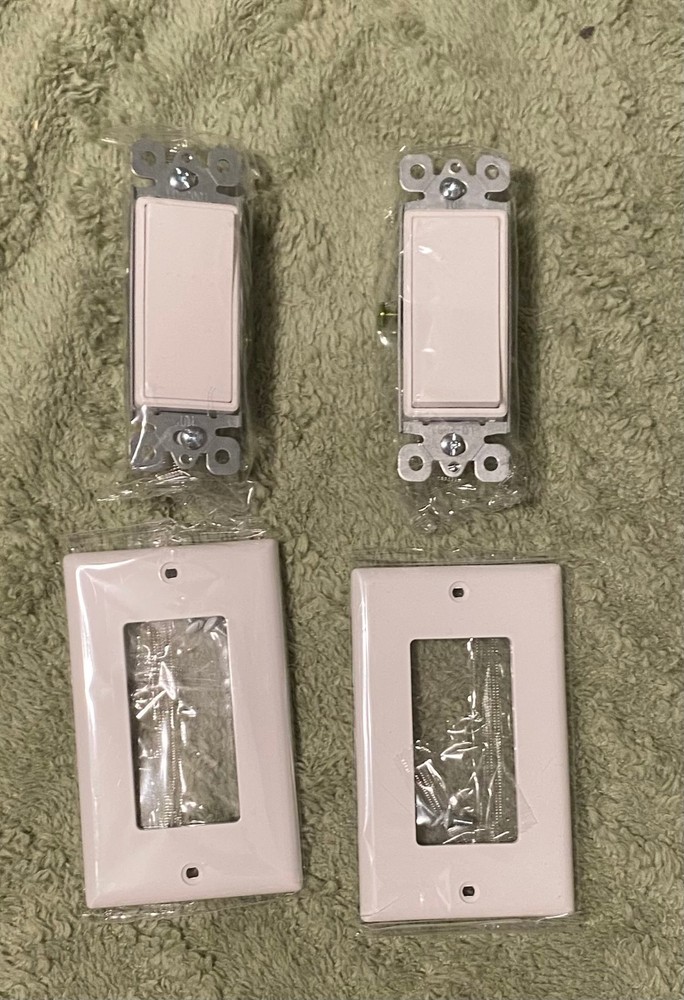 Bestten Decor Switch - LD-2001 - E245184 - 15A 120V - 277V (2-Pack) - SEALED