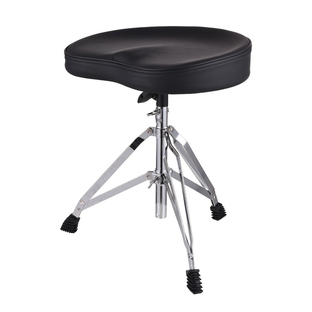 Drum Throne Seat Universal Padded Drum Height Rotatable Adjustable Padded IJKV