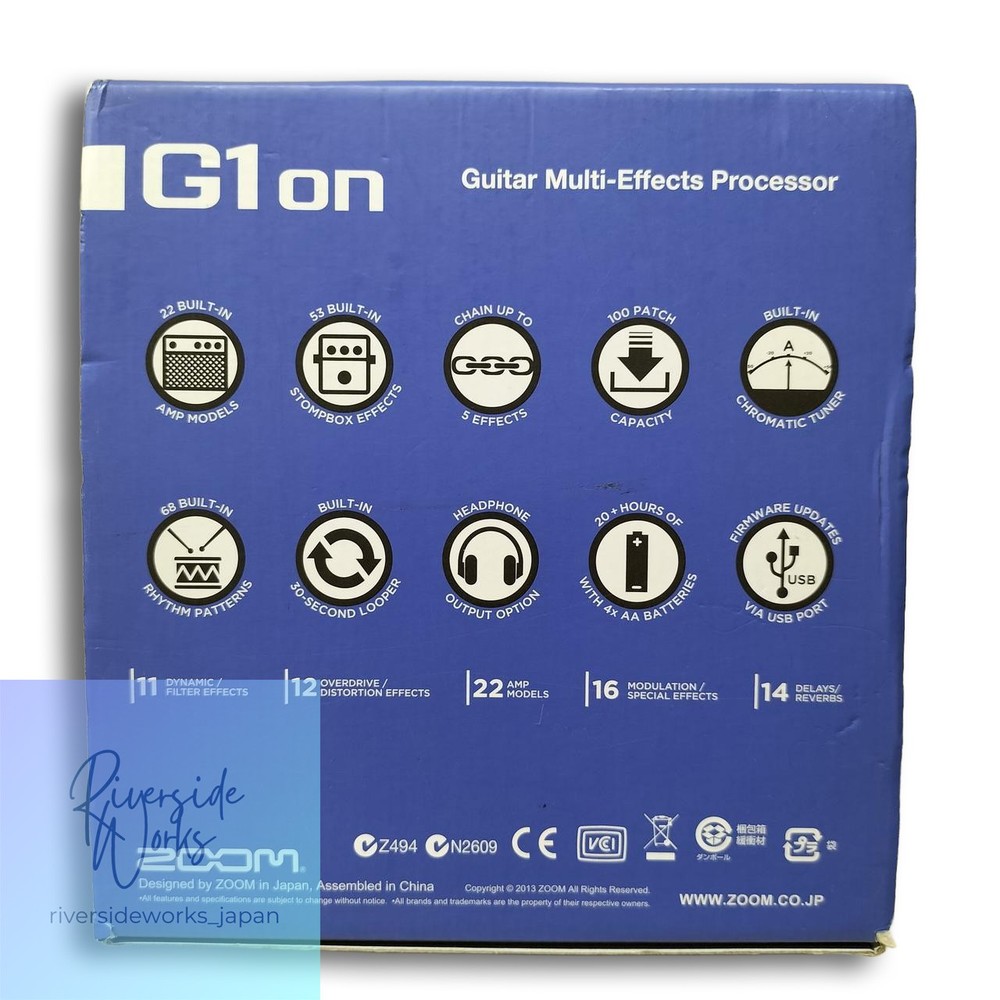 ZOOM G1on Multi-Effects Processor - Compact Guitar Effects JP