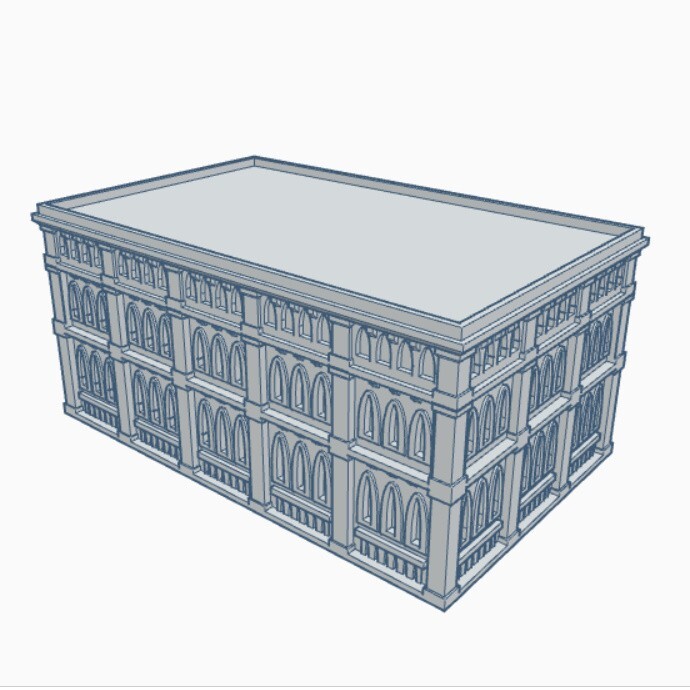 Gothic Building 109- Tabletop Wargame Terrain Battletech