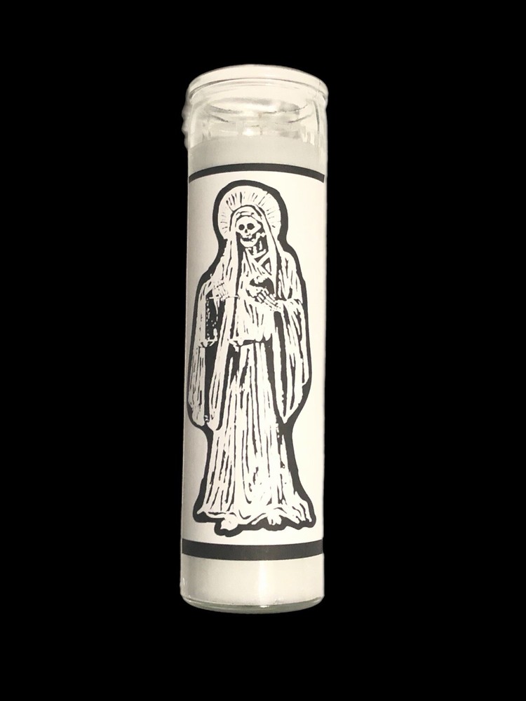 Santa Muerte Candle White