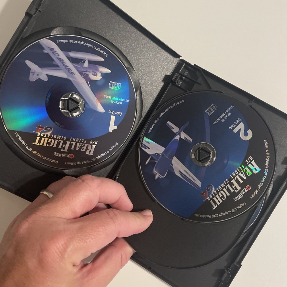 Great Planes Real Flight R/C Flight Simulator PC SOFTWARE 2007 4-DISC SET Codes