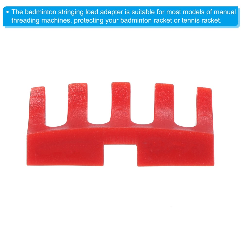 3Pcs Embedded Badminton Stringing Racquet Load Spreader Adapter Protector, Red